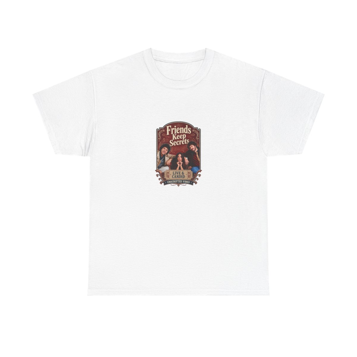 Friends Keep Secrets "Live & Candid." Unisex Tee - Official T-Shirts merchandise