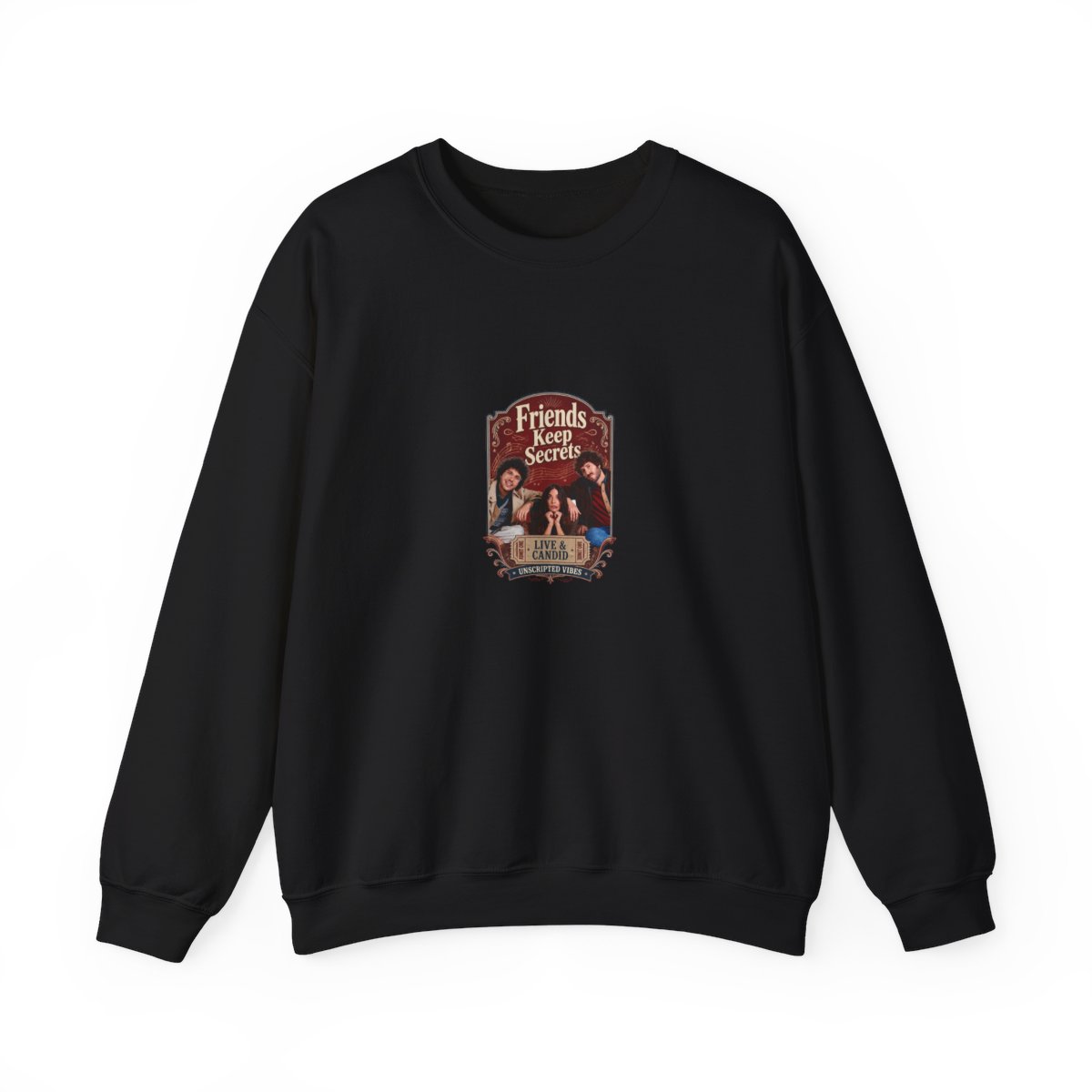 Friends Keep Secrets "Live & Candid." Crewneck