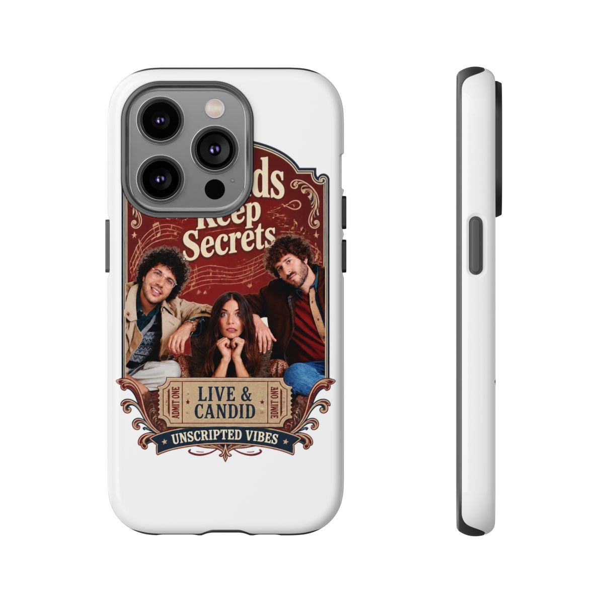 Friends Keep Secrets "Live & Candid." Phone Case