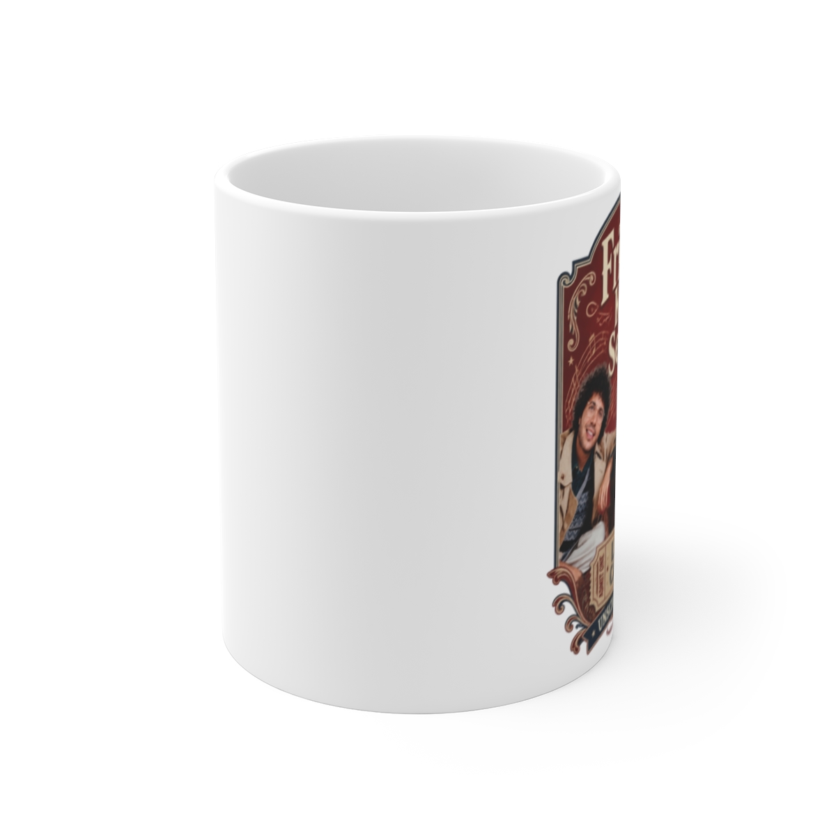 Friends Keep Secrets "Live & Candid." White Mug - alternate angle 1, merchandise