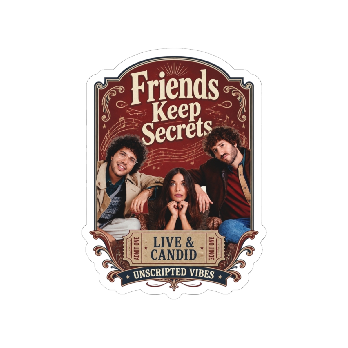 Stickers - Friends Keep Secrets accessories collection